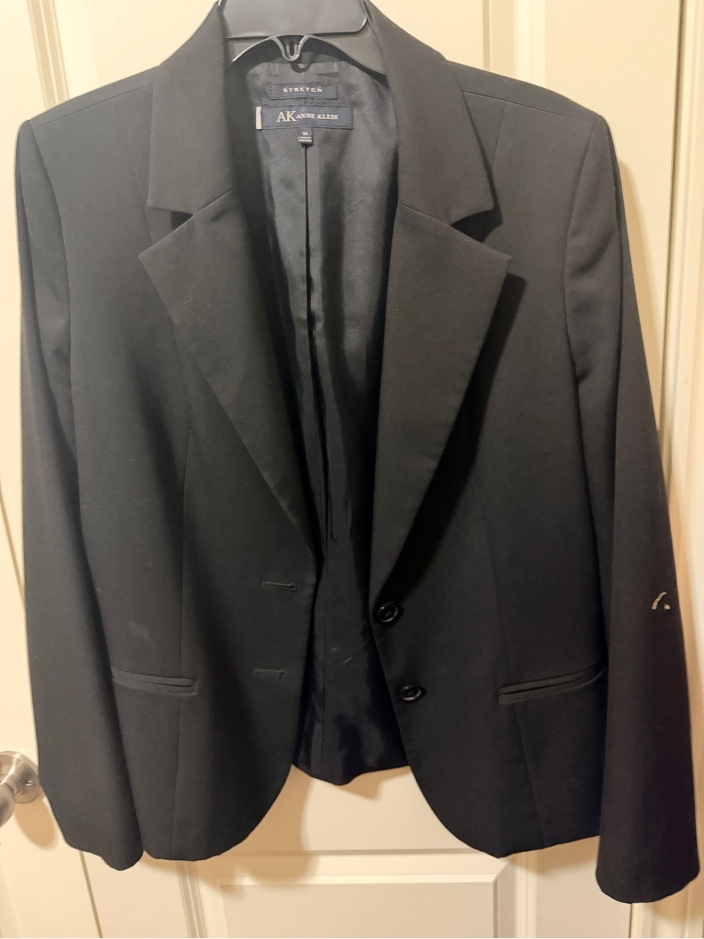 Anne Klein Black Stretch Tailored Women's Blazer